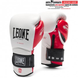 Gants de boxe cuir Léone Technico N3 Blanc