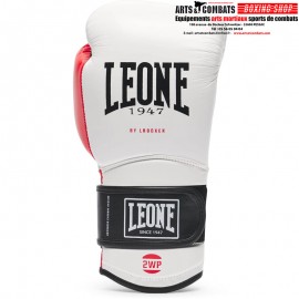 Gants de boxe cuir Léone Technico N3 Blanc