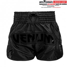 Shorts de Muay Thai Venum Inferno - Noir/Noir