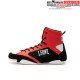 CHAUSSURES DE BOXE LÉONE NOIR/ROUGE/ BLANC