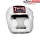 CASQUE DE BOXE TWINS BLANC