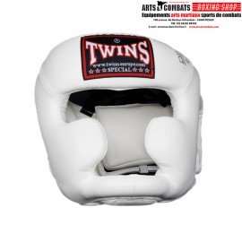 CASQUE DE BOXE TWINS BLANC