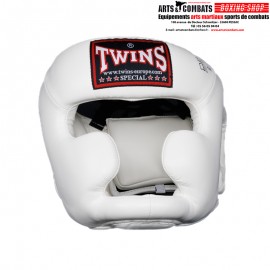 CASQUE DE BOXE TWINS BLANC