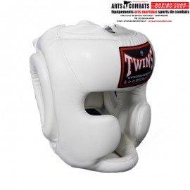 CASQUE DE BOXE TWINS BLANC