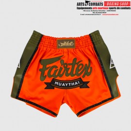 Short de Muay Thaï Fairtex Orange/ Vert