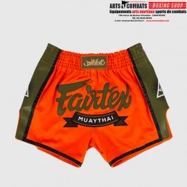 Short de Muay Thaï Fairtex Orange/ Vert