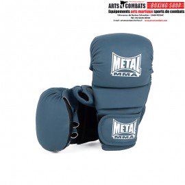 GANTS MMA SPARRING "THE SHELL" BLEU COBALT METAL BOXE