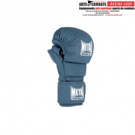 GANTS MMA SPARRING "THE SHELL" BLEU COBALT METAL BOXE