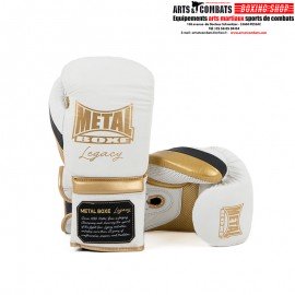 GANTS DE BOXE LACETS LEGACY HORSE HAIR BLANC