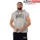 HOODIE SANS MANCHE GRIS CHINE METAL BOXE