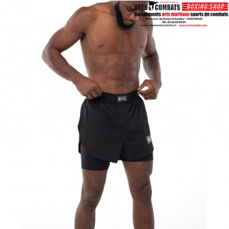 SHORT 2 IN 1 NOIR METAL BOXE