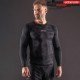 RASHGUARD MANCHES LONGUES  BAR TACK «ONI 鬼» - NOIR