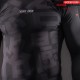 RASHGUARD MANCHES LONGUES BAR TACK «ONI 鬼» - NOIR