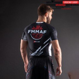 RASHGUARD OFFICIEL BAR TACK X FMMAF "DRIFT" - GRADE BLANC