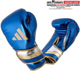 Gants de Boxe Pro Speed 501 Adidas Bleu/Argent/Argent