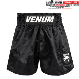 Short de Muay Thai Venum Classic Evo - Noir/Blanc