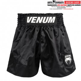 Short de Muay Thai Venum Classic Evo - Noir/Blanc