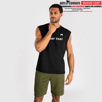T-shirt Venum Muay thaï VT sans manches – Noir