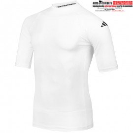 Rashguard adidas Judo Manches Courtes Lycra Blanc