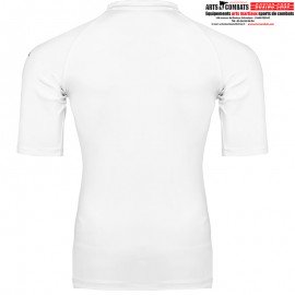 Rashguard adidas Judo Manches Courtes Lycra Blanc