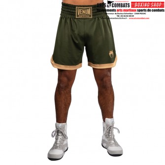 Short de boxe Venum Classic - Vert Militaire/Sable