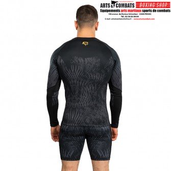 Rashguard à manches longues Venum x Chimaev - Noir/Gris