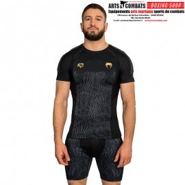 Rashguard à manches courtes Venum x Chimaev - Noir/Gris