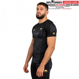 Rashguard à manches courtes Venum x Chimaev - Noir/Gris