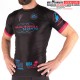 Rashguard sport de combat - Velha Boipeba Noir/Rose/bleu