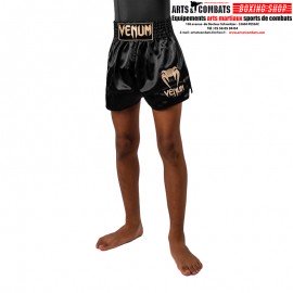Short de Muay Thaï Venum Classic pour Enfant – Noir/Or