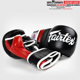 Gants de Sparring Fairtex V18 - Noir/Rouge