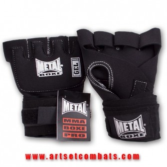 Gants de MMA Metal Boxe - Noir