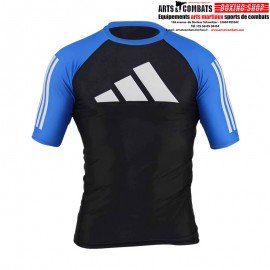 Rashguard BJJ Manches Courtes Bleu/Noir