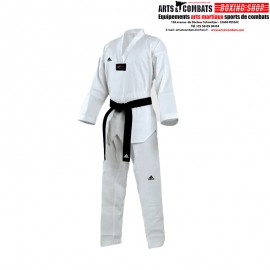 Dobok Taekwondo col noir ADI-CHAMP II Adidas