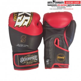 GANTS CUIR SKS NOIR/ROUGE
