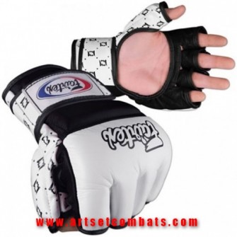 Gants de sparring MMA Fairtex cuir noir