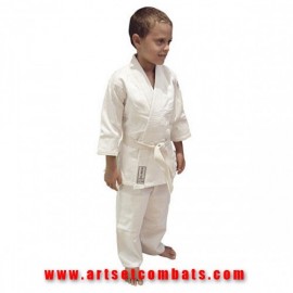 Kimono judo blanc Noris pratiquant sans bandes