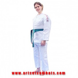 Kimono judo blanc Noris Entrainement avec bandes 450g